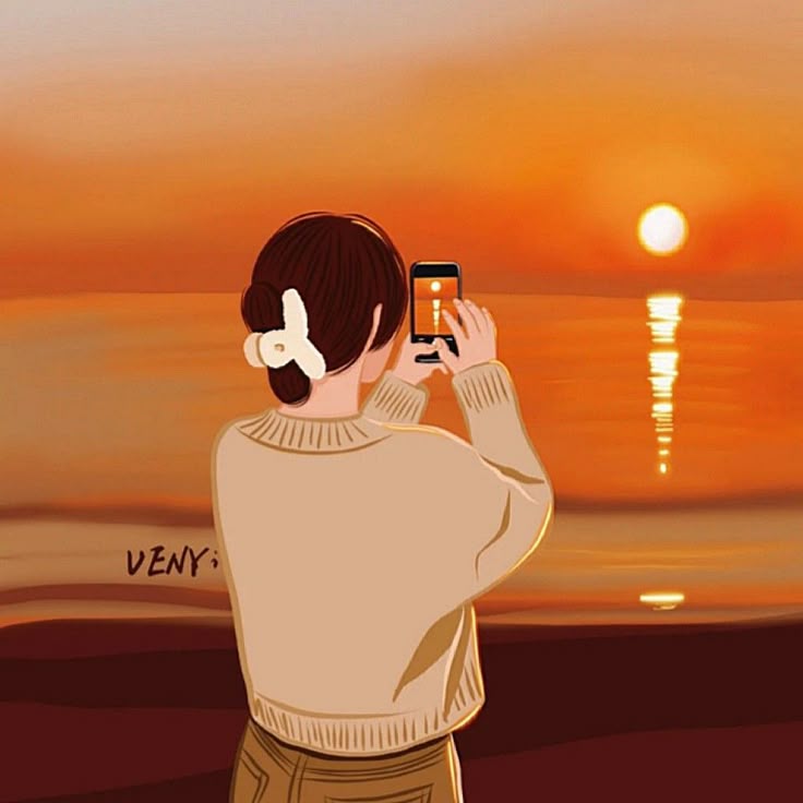 Avatar bầu trời hoàng hôn 